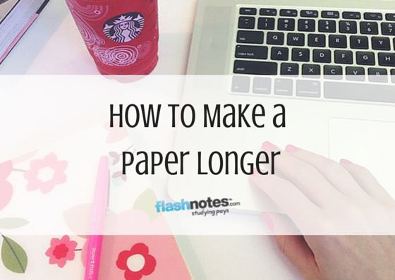 How to Make a Paper Longer